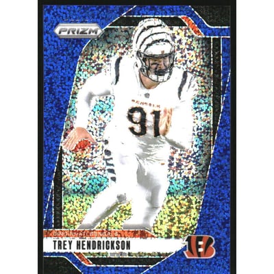 2024 Panini Prizm Prizms Blue Sparkle #59 Trey Hendrickson