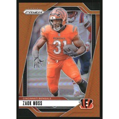 2024 Panini Prizm Prizms Orange #56 Zack Moss