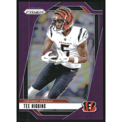 2024 Panini Prizm Prizms Purple #58 Tee Higgins
