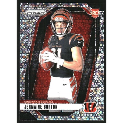 2024 Panini Prizm Rookie Variations Prizms No Huddle #19 Jermaine Burton