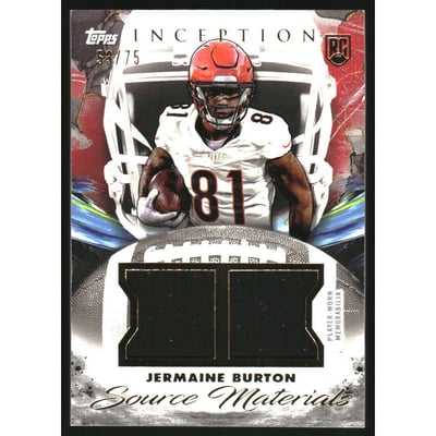 2024 Topps Inception Source Materials Red #SMJB Jermaine Burton