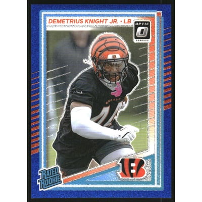 2025 Donruss Optic Blue Glitter #296 Demetrius Knight Jr. RR