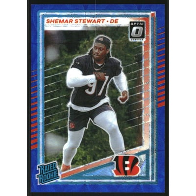 2025 Donruss Optic Rated Rookies Preview Blue Scope #393 Shemar Stewart