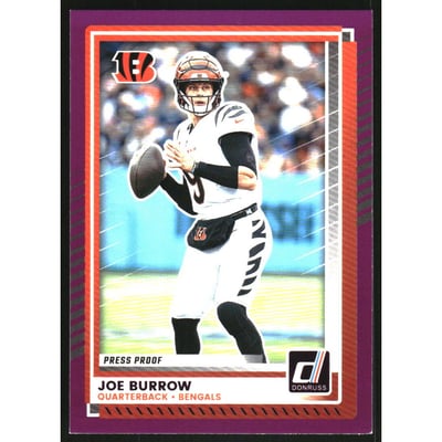 2025 Donruss Press Proof Purple #214 Joe Burrow