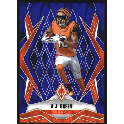 2025 Panini Phoenix Blue Seismic #100 A.J. Green