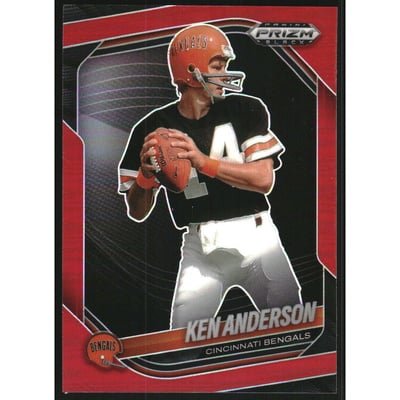 2025 Panini Prizm Black Prizms Red #28 Ken Anderson