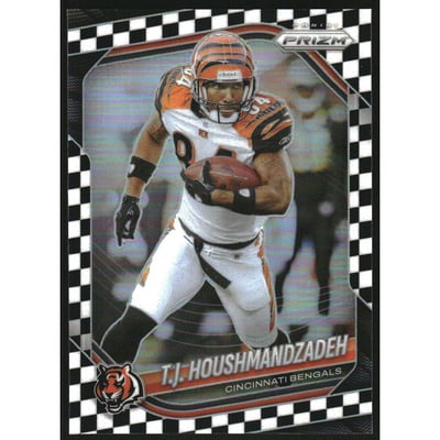 2025 Panini Prizm Prizms Black and White Checker #247 T.J. Houshmandzadeh