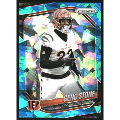 2025 Panini Prizm Prizms Blue Ice #61 Geno Stone
