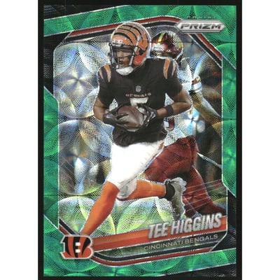 2025 Panini Prizm Prizms Green Scope #13 Tee Higgins
