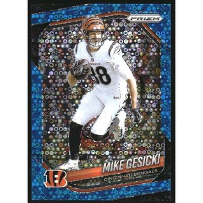 2025 Panini Prizm Prizms No Huddle Blue #79 Mike Gesicki