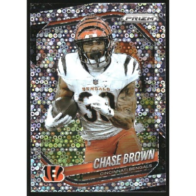 2025 Panini Prizm Prizms No Huddle #130 Chase Brown