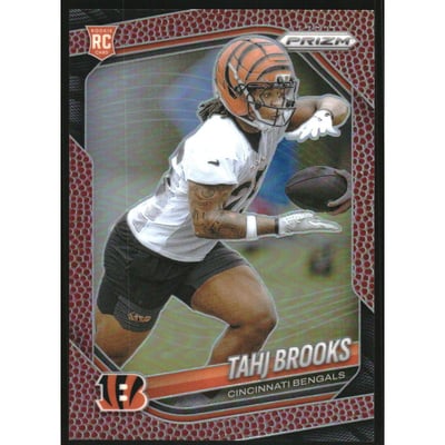 2025 Panini Prizm Prizms Pigskin #335 Tahj Brooks