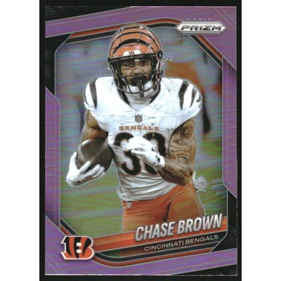 2025 Panini Prizm Prizms Pink #130 Chase Brown
