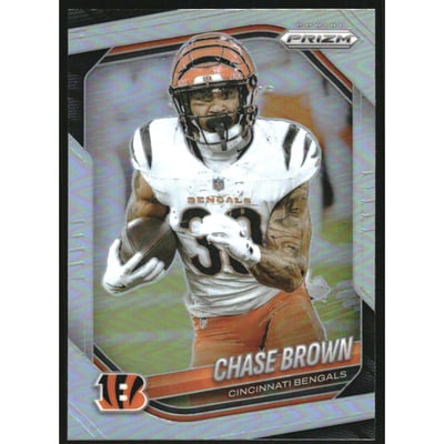 2025 Panini Prizm Prizms Silver #130 Chase Brown