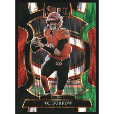 2025 Select Prizm Black and Green Shock #57 Joe Burrow