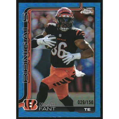 2025 Topps Chrome Blue Refractors #274 Noah Fant
