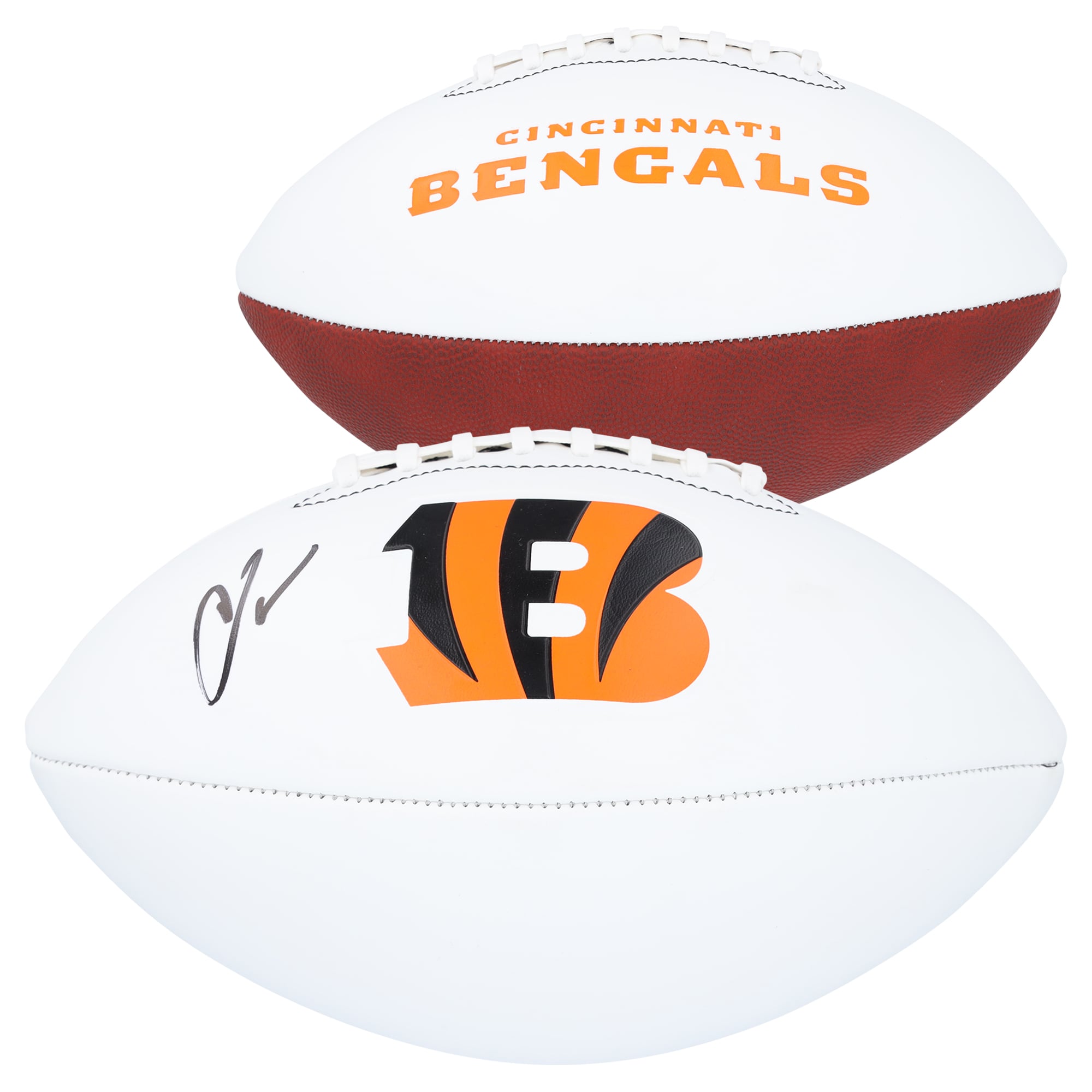 Chad Johnson Cincinnati Bengals Autographed Franklin White Panel Football