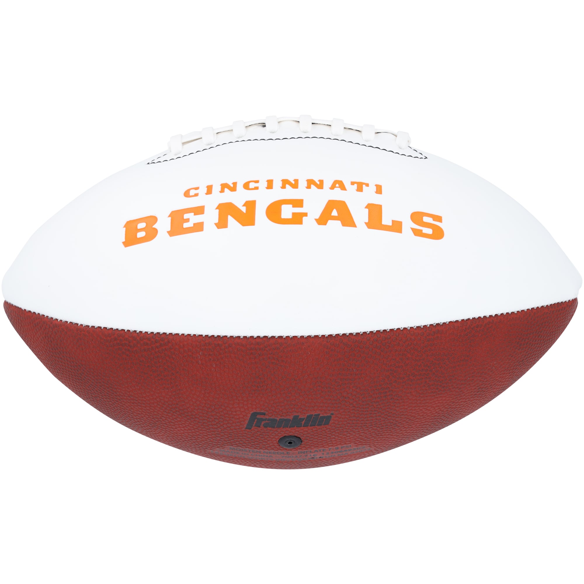 Chad Johnson Cincinnati Bengals Autographed Franklin White Panel Football