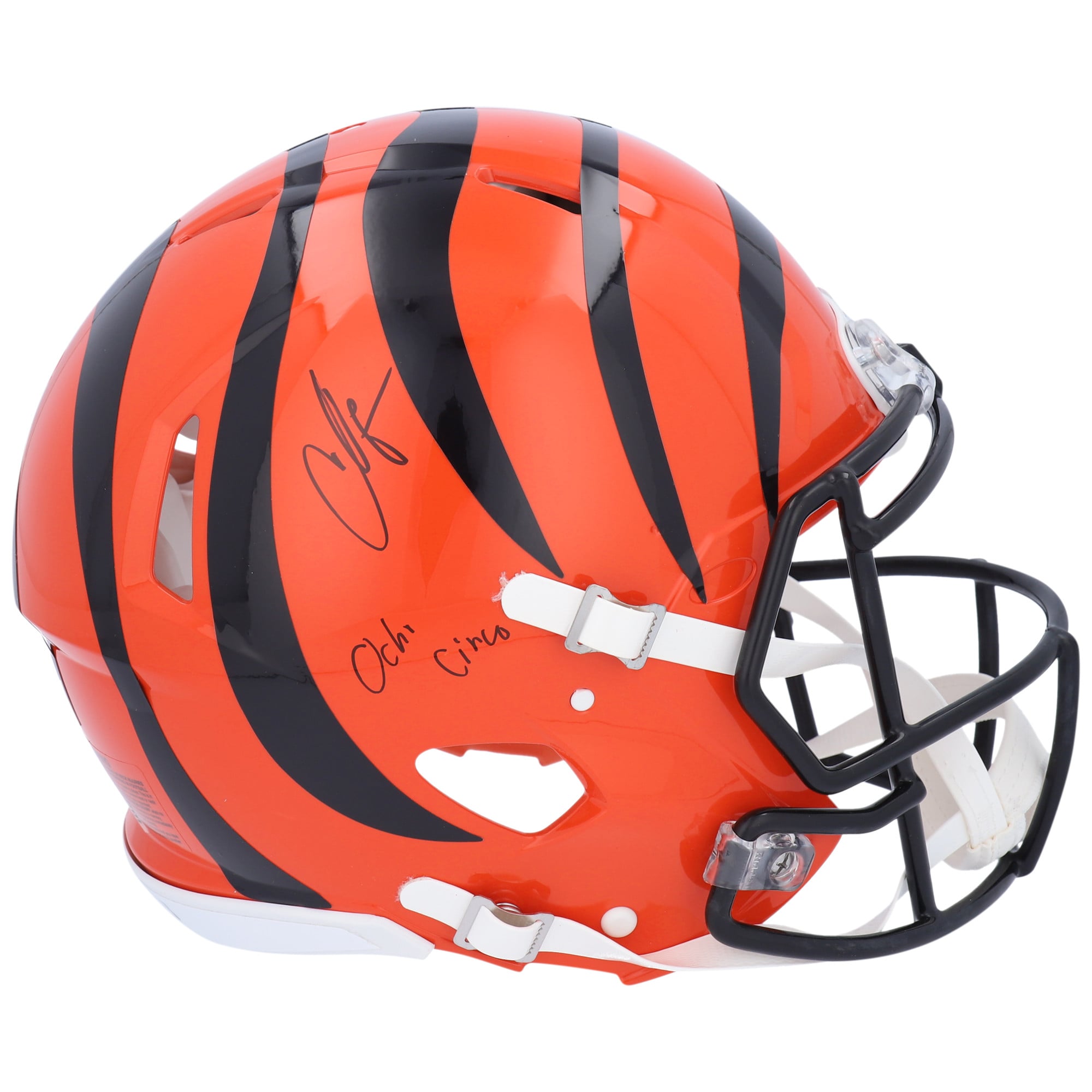 Chad Johnson Cincinnati Bengals Autographed Riddell Speed Authentic Helmet with "Ocho Cinco" Inscription