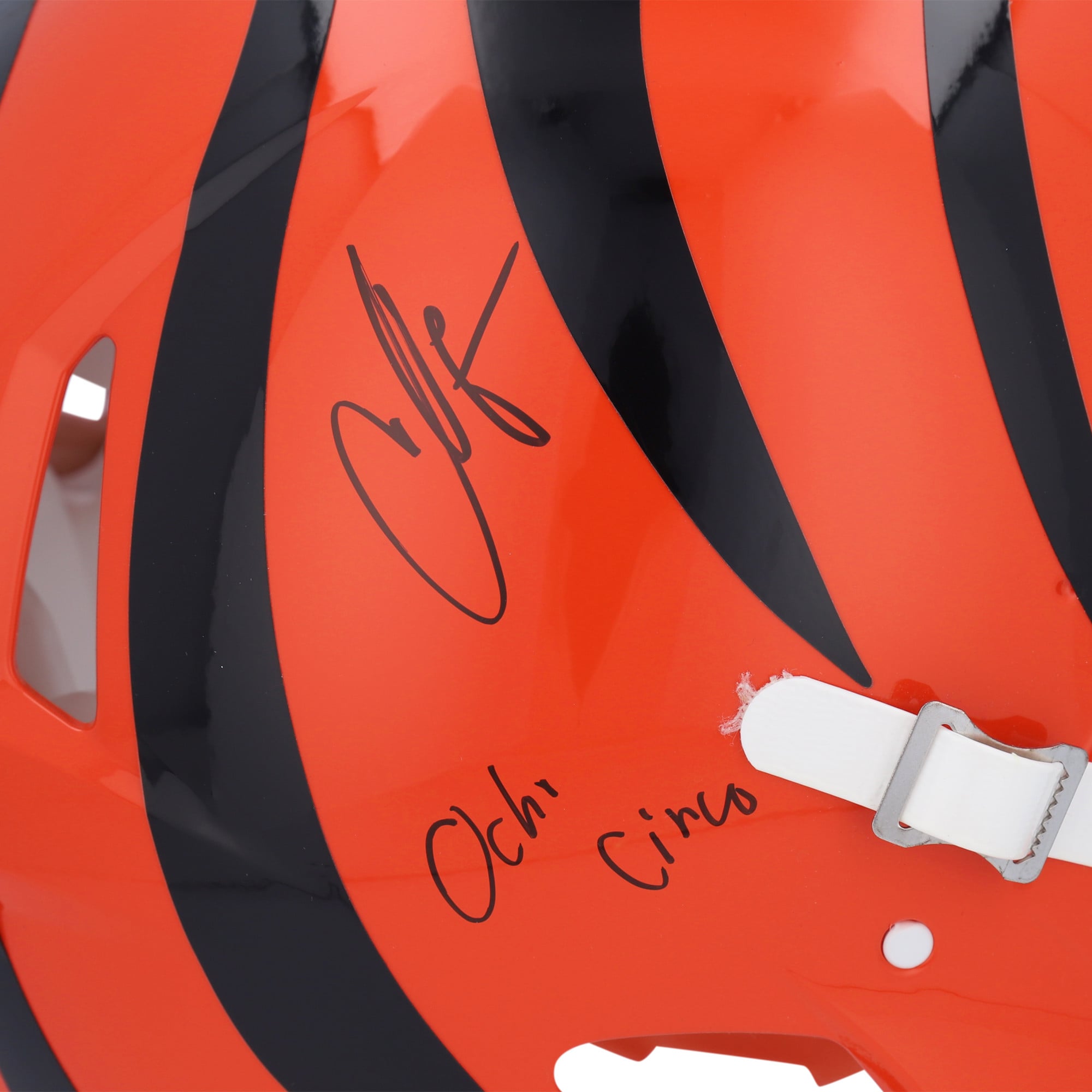 Chad Johnson Cincinnati Bengals Autographed Riddell Speed Authentic Helmet with "Ocho Cinco" Inscription