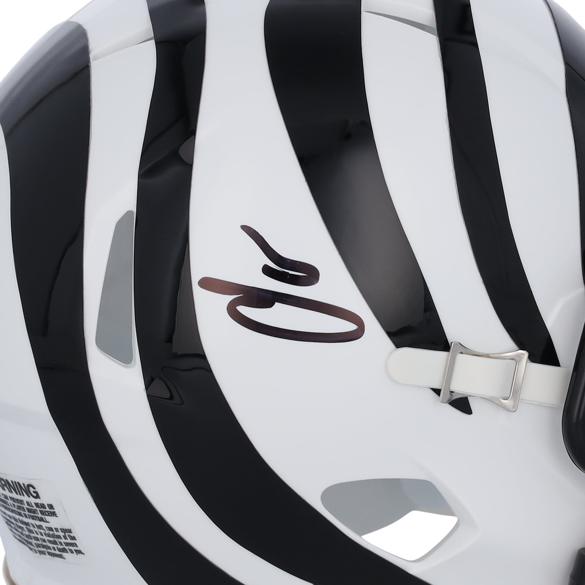 Chad Johnson Cincinnati Bengals Autographed Riddell White Alternate Speed Mini Helmet