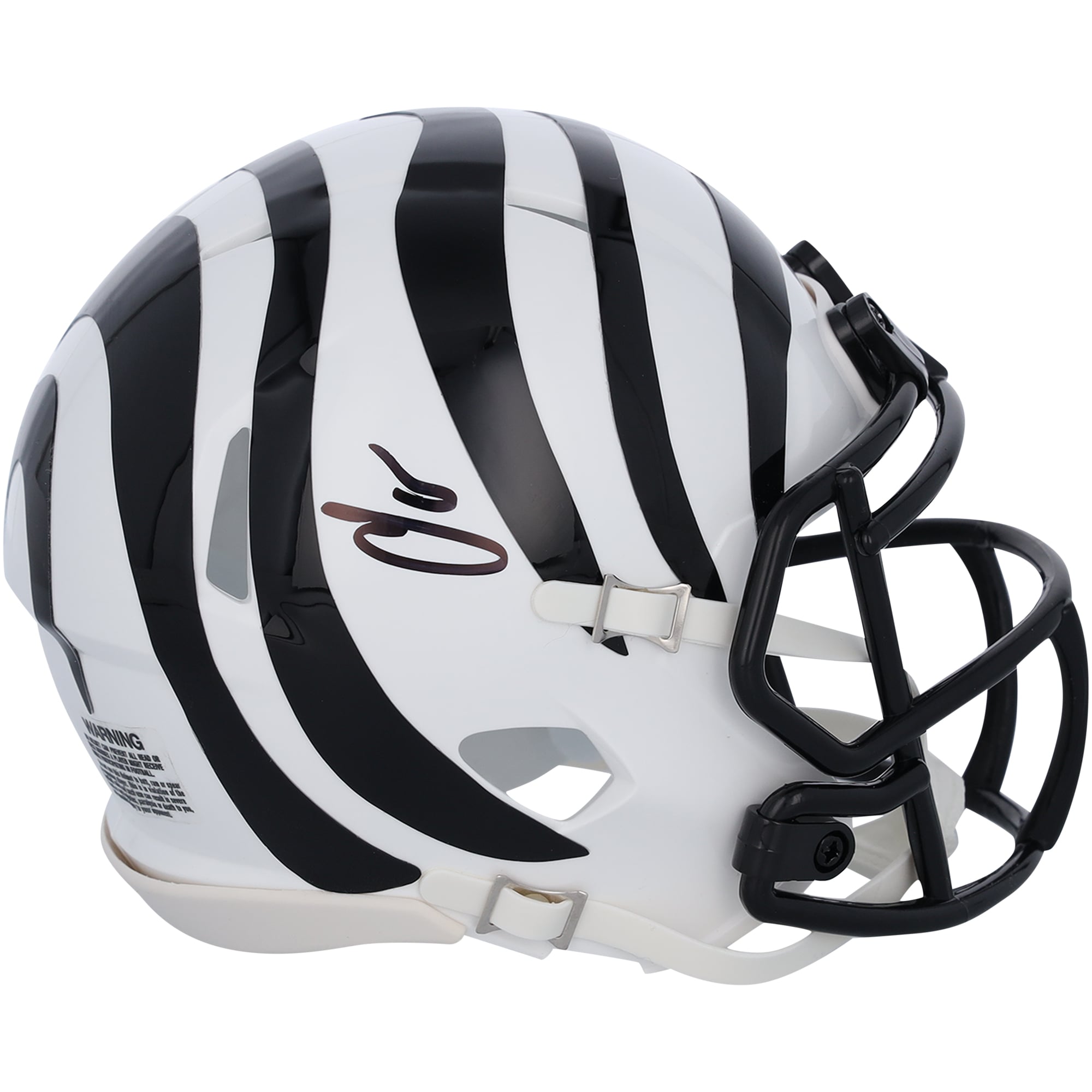 Chad Johnson Cincinnati Bengals Autographed Riddell White Alternate Speed Mini Helmet