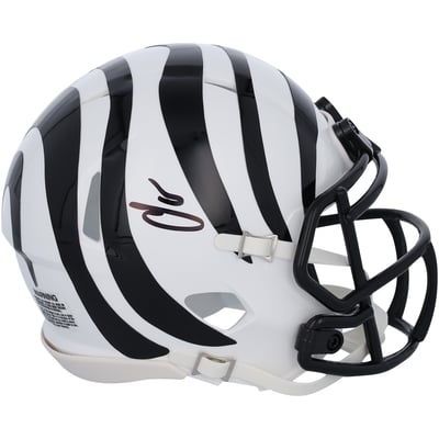 Chad Johnson Cincinnati Bengals Autographed Fanatics Authentic Riddell White Alternate Speed Mini Helmet 