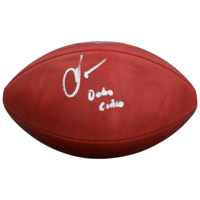 Chad Johnson Cincinnati Bengals Autographed Fanatics Authentic Wilson Duke Full Color Football with "Ochocinco" Inscription 