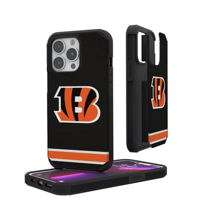 Cincinnati Bengals iPhone Rugged Stripe Design Case
