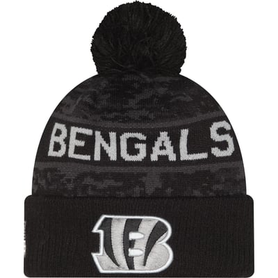 Gorro de punto New Era Salute To Service 2026 del Cincinnati Bengals