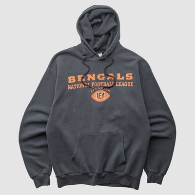 Cincinnati Bengals NFL 2000s Hooded Pullover Sweatshirt - Charcoal - XS by Fanatics Real Vintage