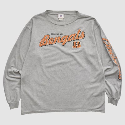 Cincinnati Bengals NFL 2000s Long Sleeve T-shirt - Heather Gray - XL by Fanatics Real Vintage