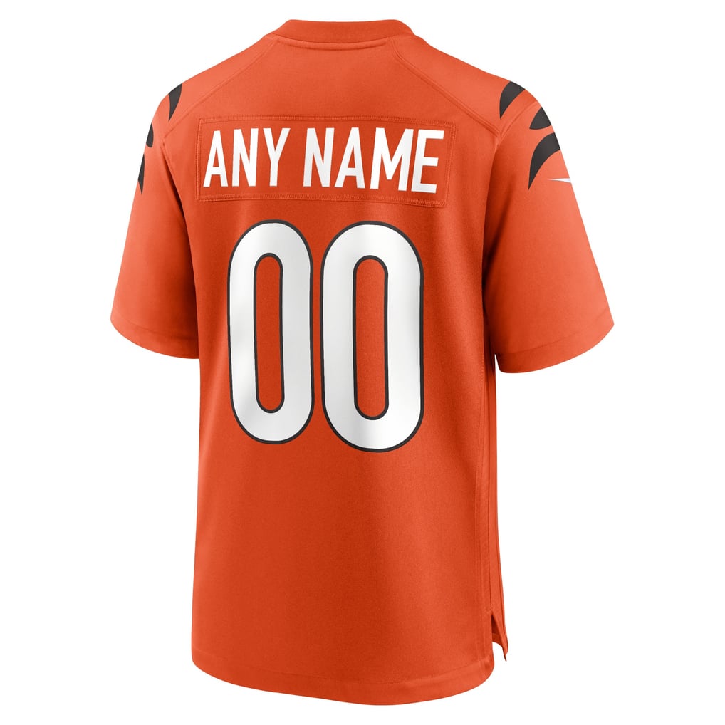 Modified Nike Cincinnati Bengals Nike Game Alternate Jersey - Orange - Custom - Mens