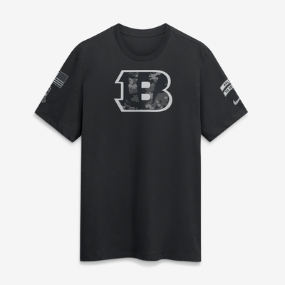 Camiseta de manga corta de tejido slub Nike Salute To Service del Cincinnati Bengals - Hombre