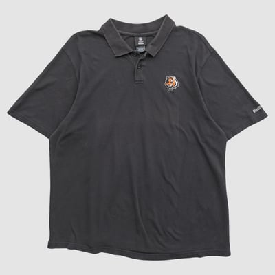 Cincinnati Bengals Reebok 2010s Polo - Black - 2XL by Fanatics Real Vintage
