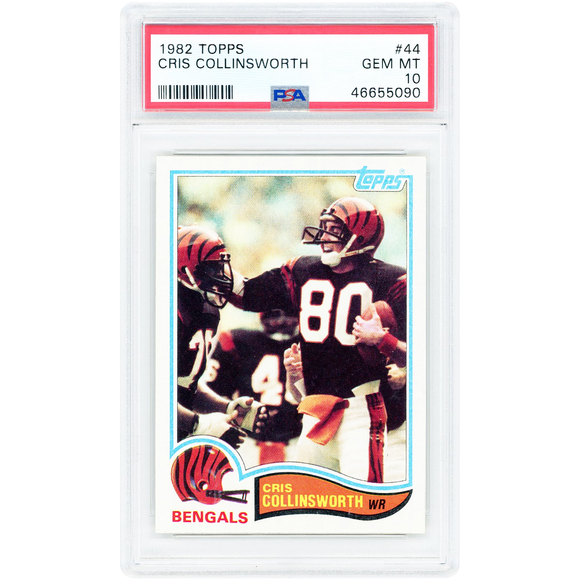 Cris Collinsworth Cincinnati Bengals 1982 Topps #44 PSA Authenticated 10 Rookie Card
