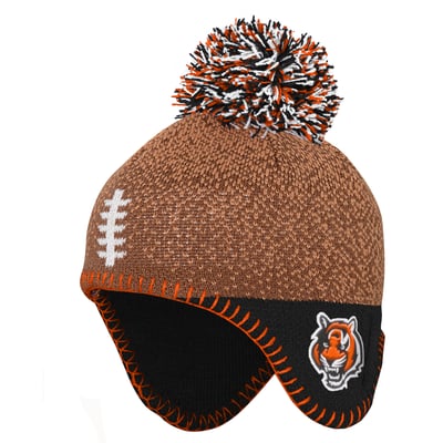 Cincinnati Bengals Outerstuff Infant Football Head Knit Hat - Brown