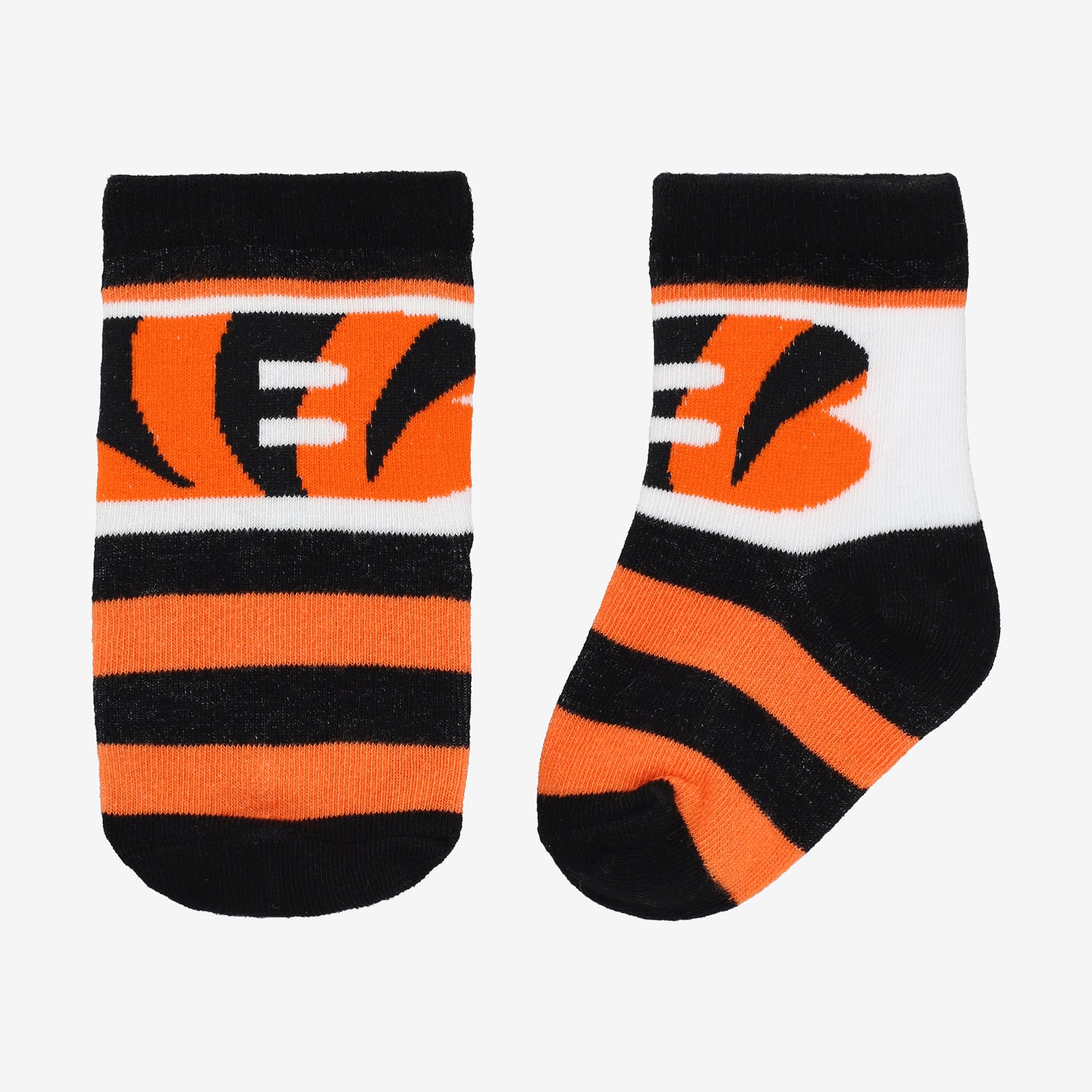 Chaussettes de rugby noires Cincinnati Bengals pour bébé