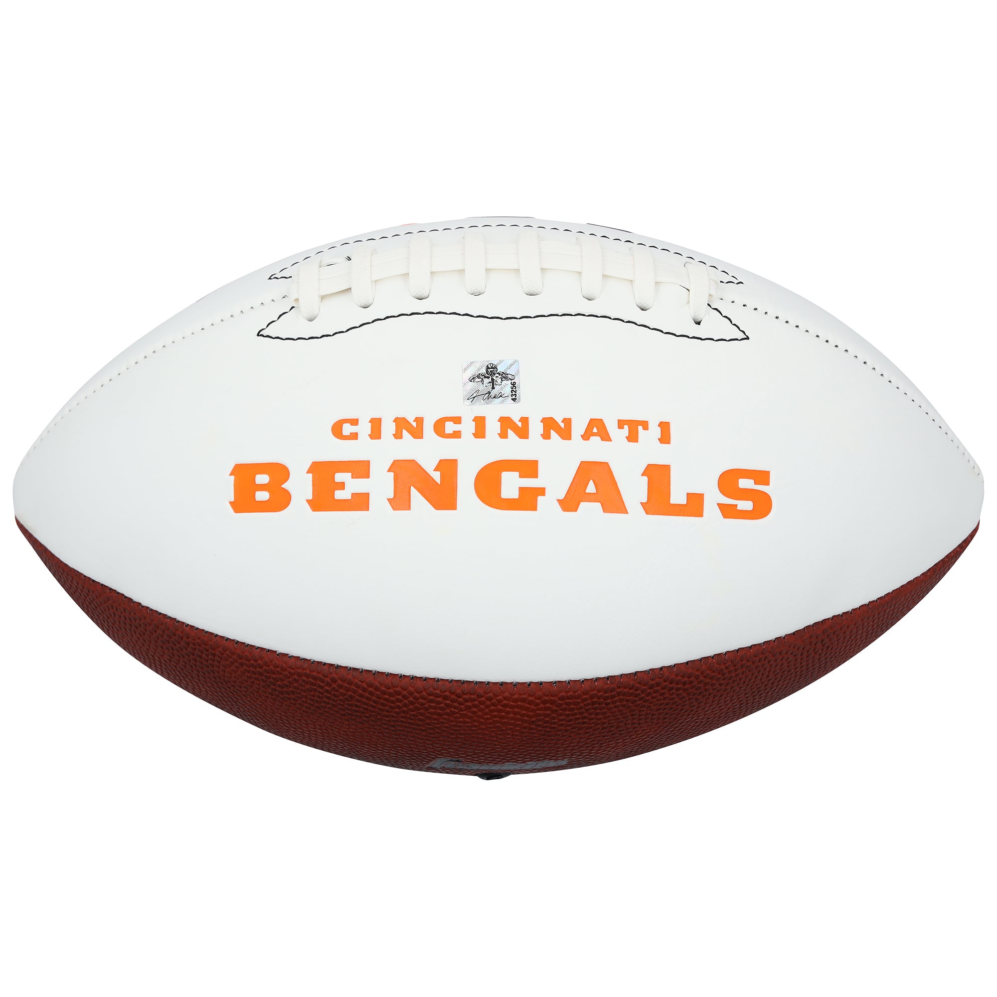 Ja'Marr Chase & Tee Higgins Cincinnati Bengals Autographed Franklin White Panel Football