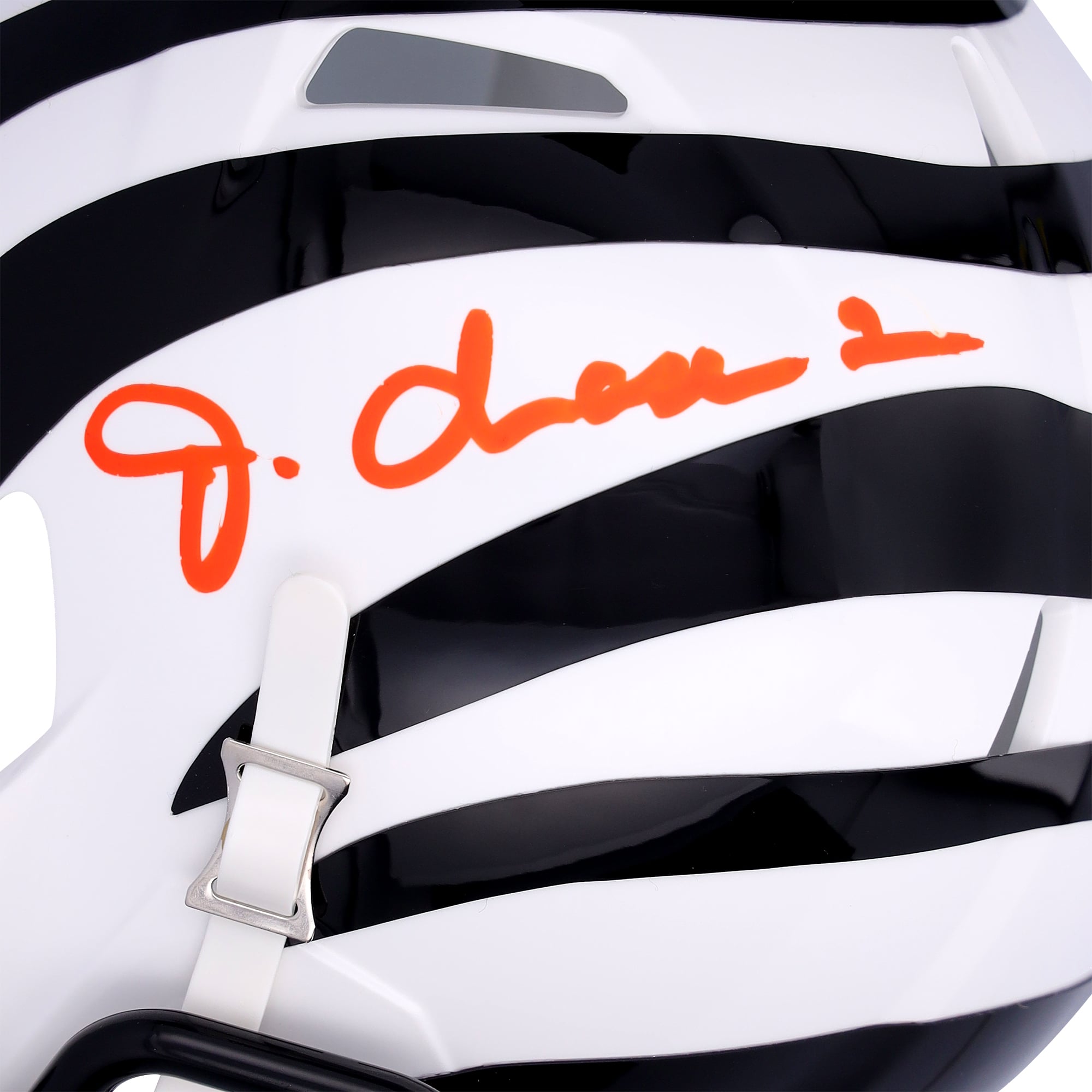 Ja'Marr Chase Cincinnati Bengals Autographed Riddell 2022 On Field Alternate Speed Mini Helmet - Signed in Orange Ink