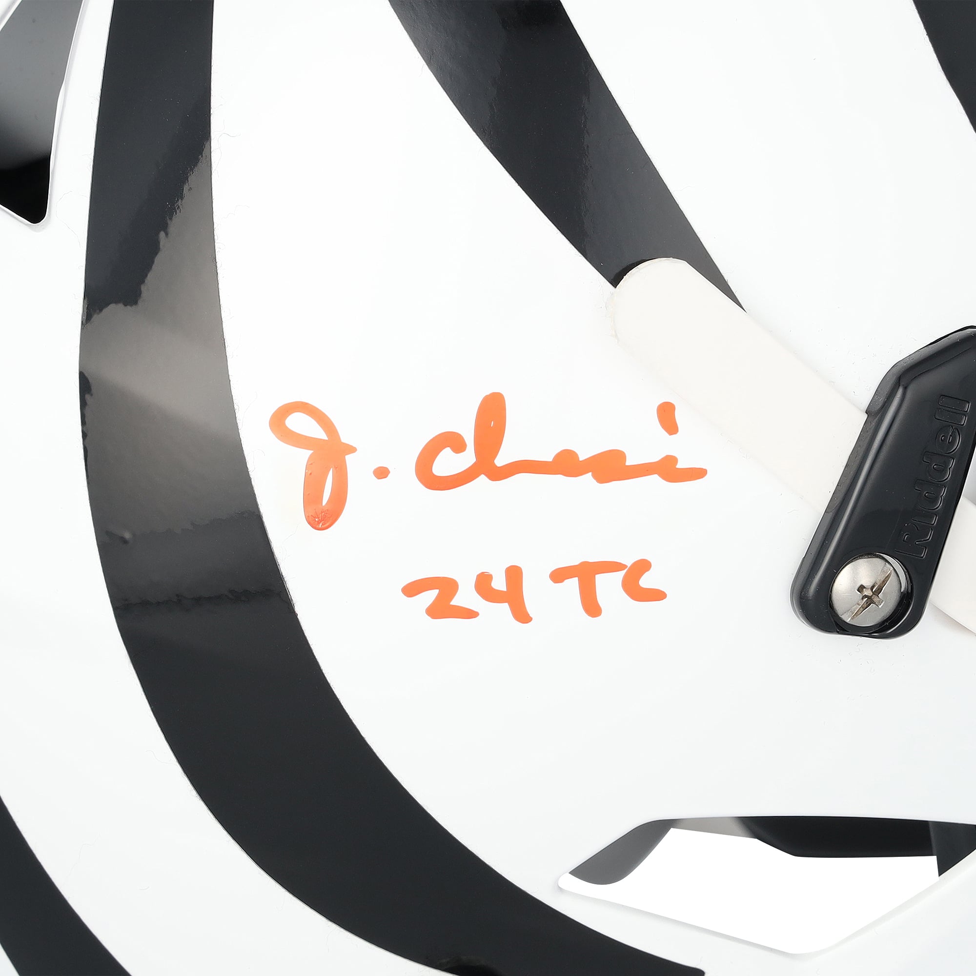 Ja'Marr Chase Cincinnati Bengals Autographed Riddell Speed Flex Authentic Helmet with "24 Triple Crown" Inscription