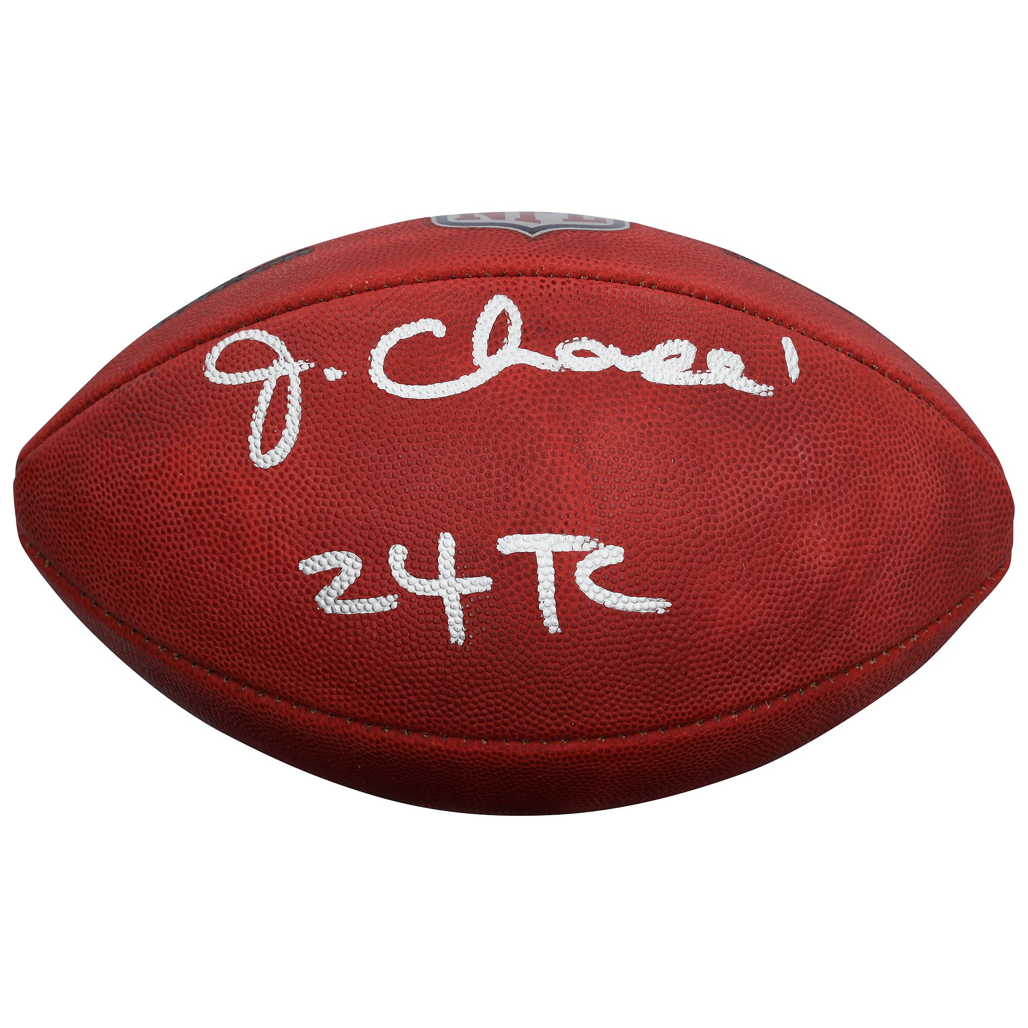 Ja'Marr Chase Cincinnati Bengals Autographed Wilson Duke Full Color Football with "24 T.C." Inscription