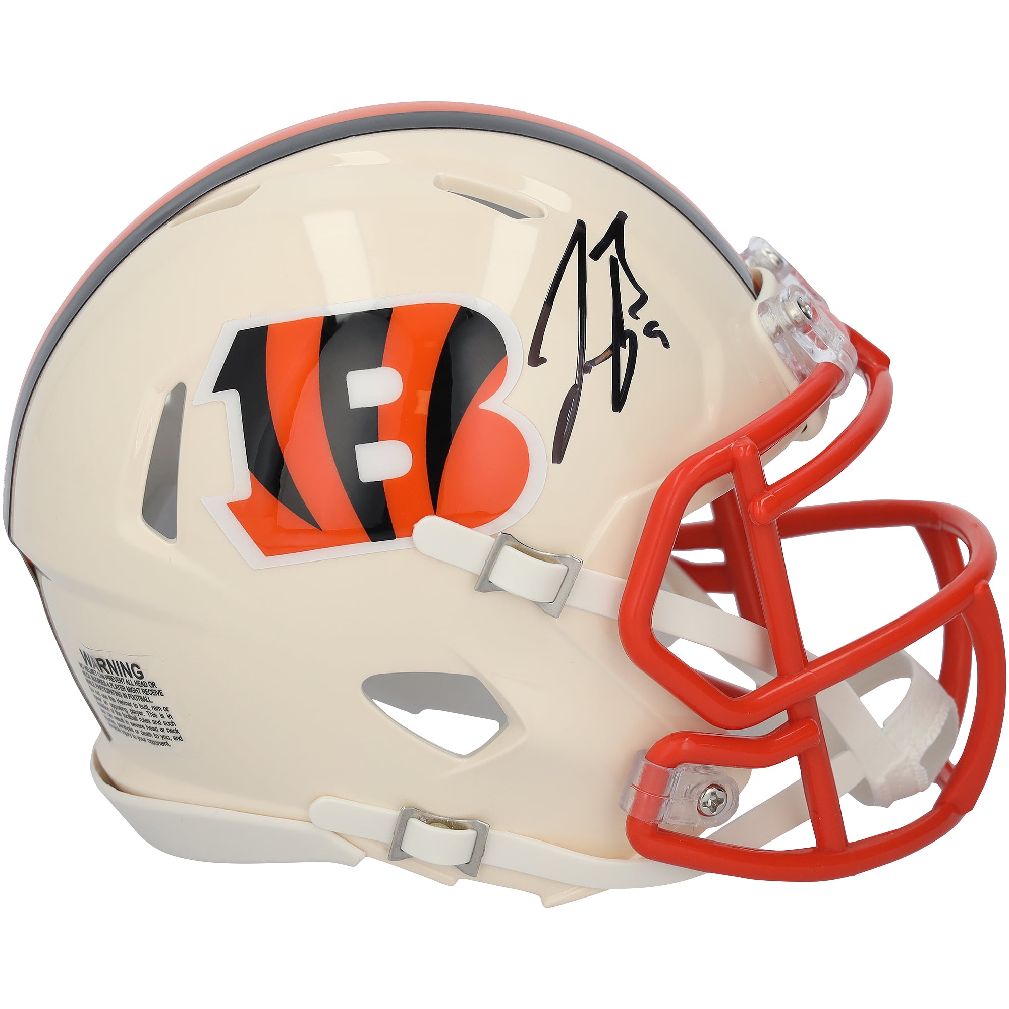 Joe Burrow Cincinnati Bengals Autographed Riddell Retro Speed Mini Helmet
