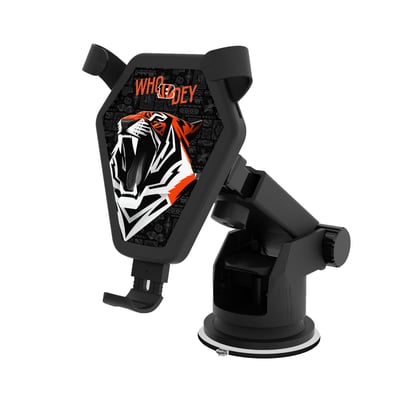 Cincinnati Bengals Keyscaper Wireless Car Charger - Black