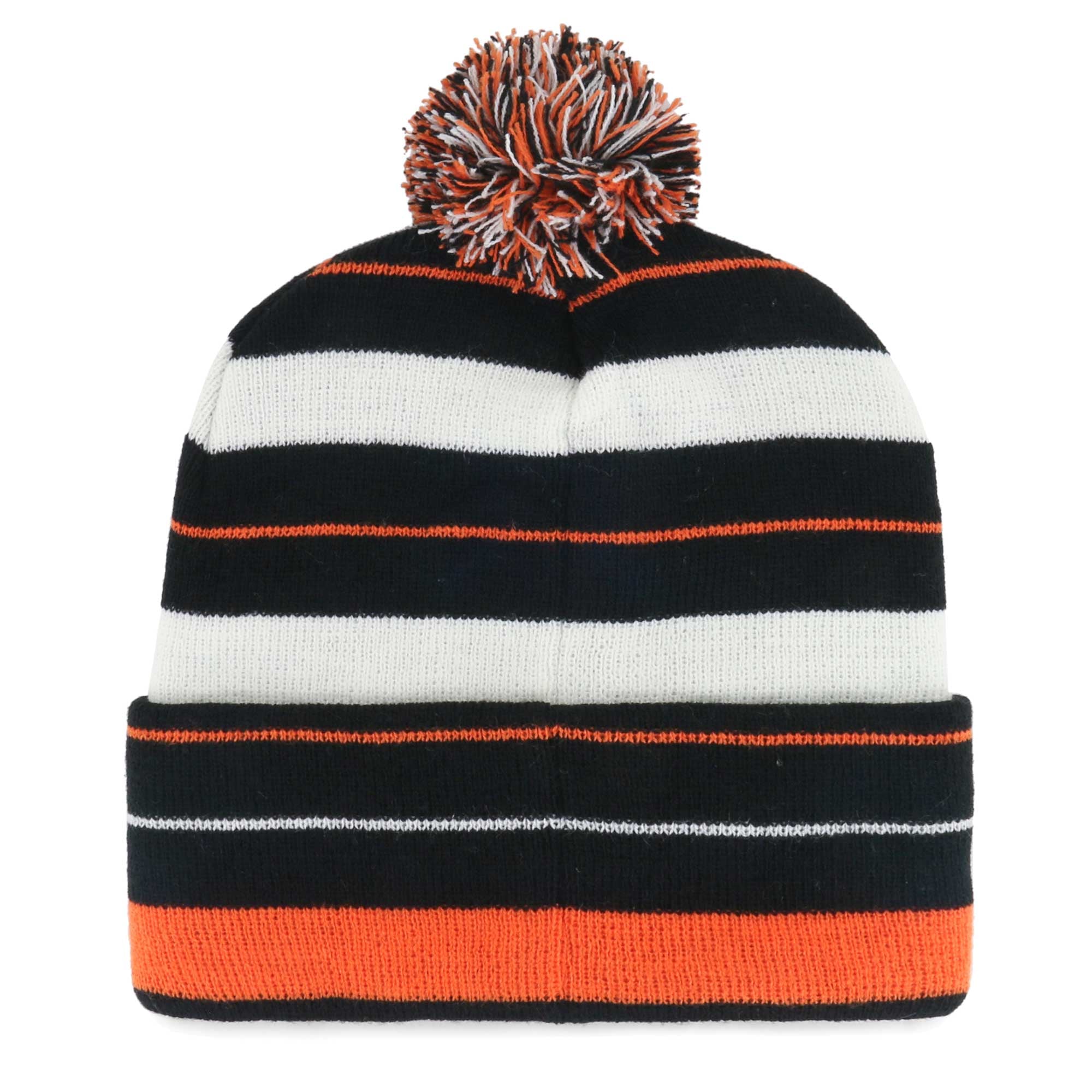 Bonnet en tricot à revers Powerline '47 noir des Bengals de Cincinnati pour hommes avec pompon