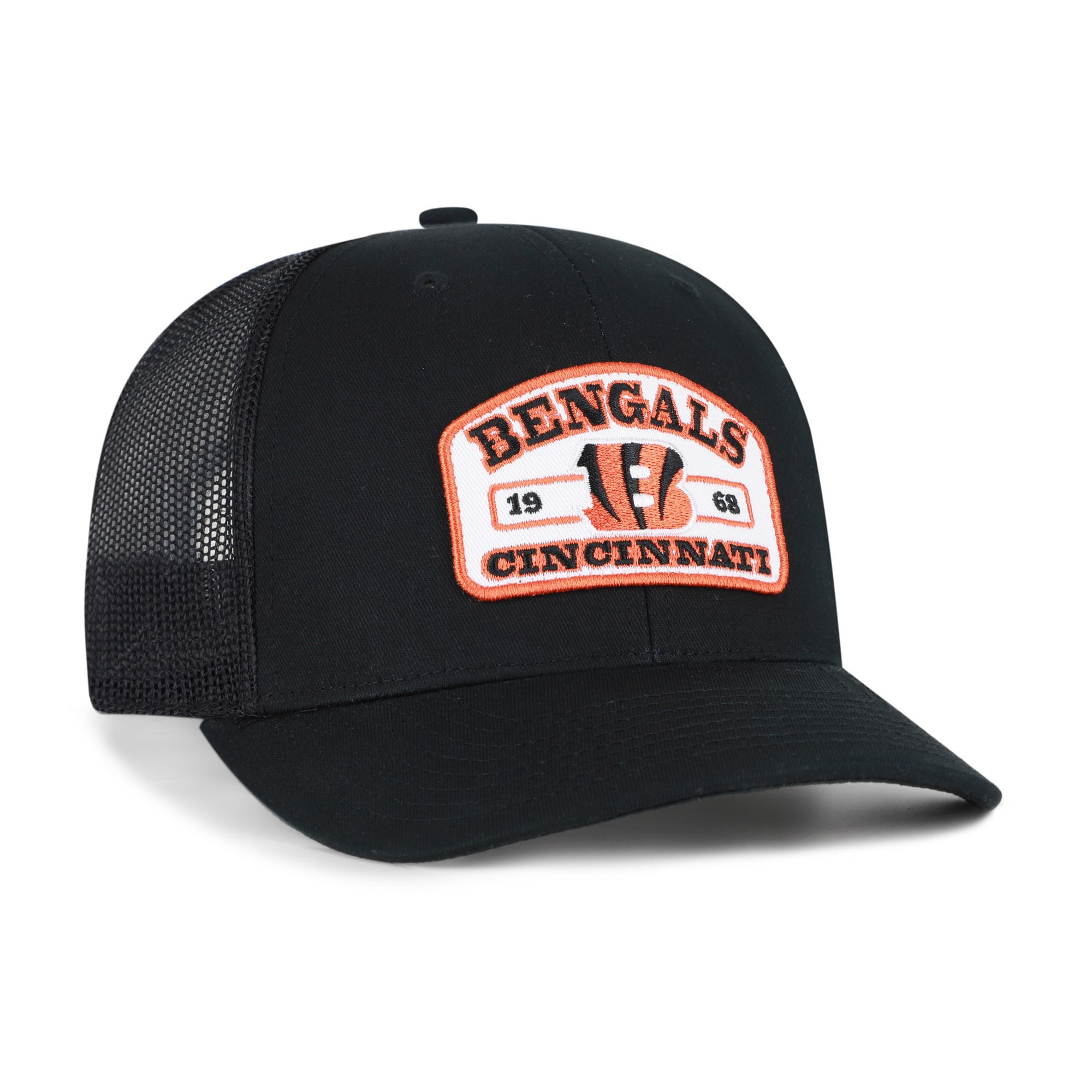 Casquette trucker ajustable Roadway noire '47 des Bengals de Cincinnati