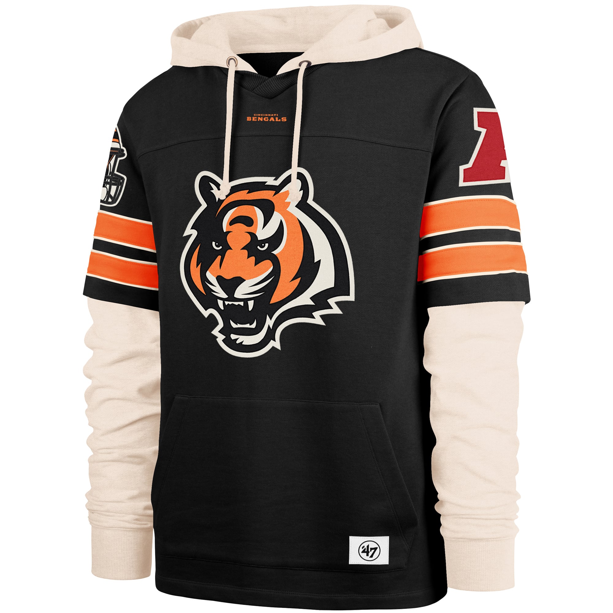 Sweat à capuche noir '47 Cincinnati Bengals Split Zone Cornerback Duo pour homme