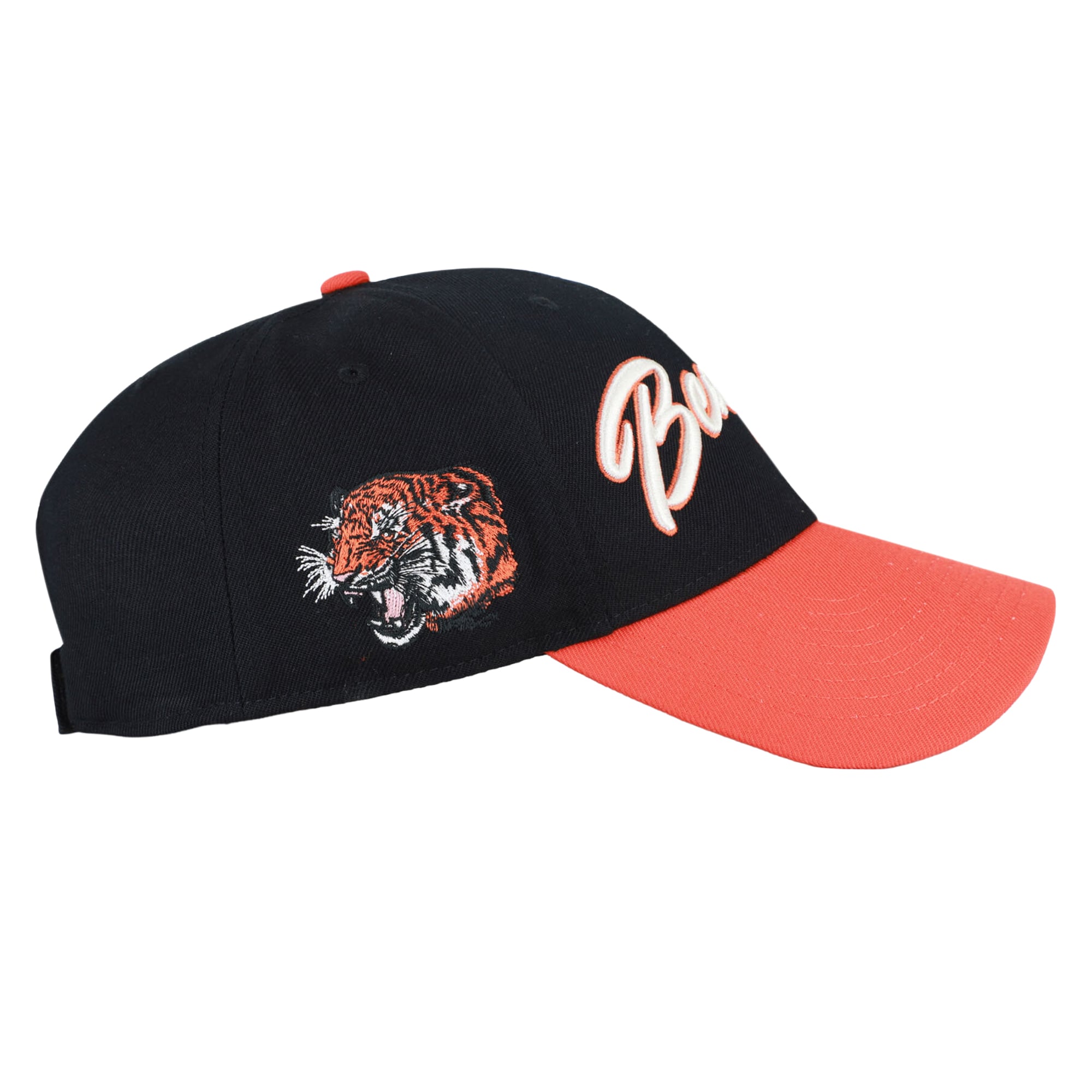 Men's '47 Black Cincinnati Bengals Throwback MVP Adjustable Hat