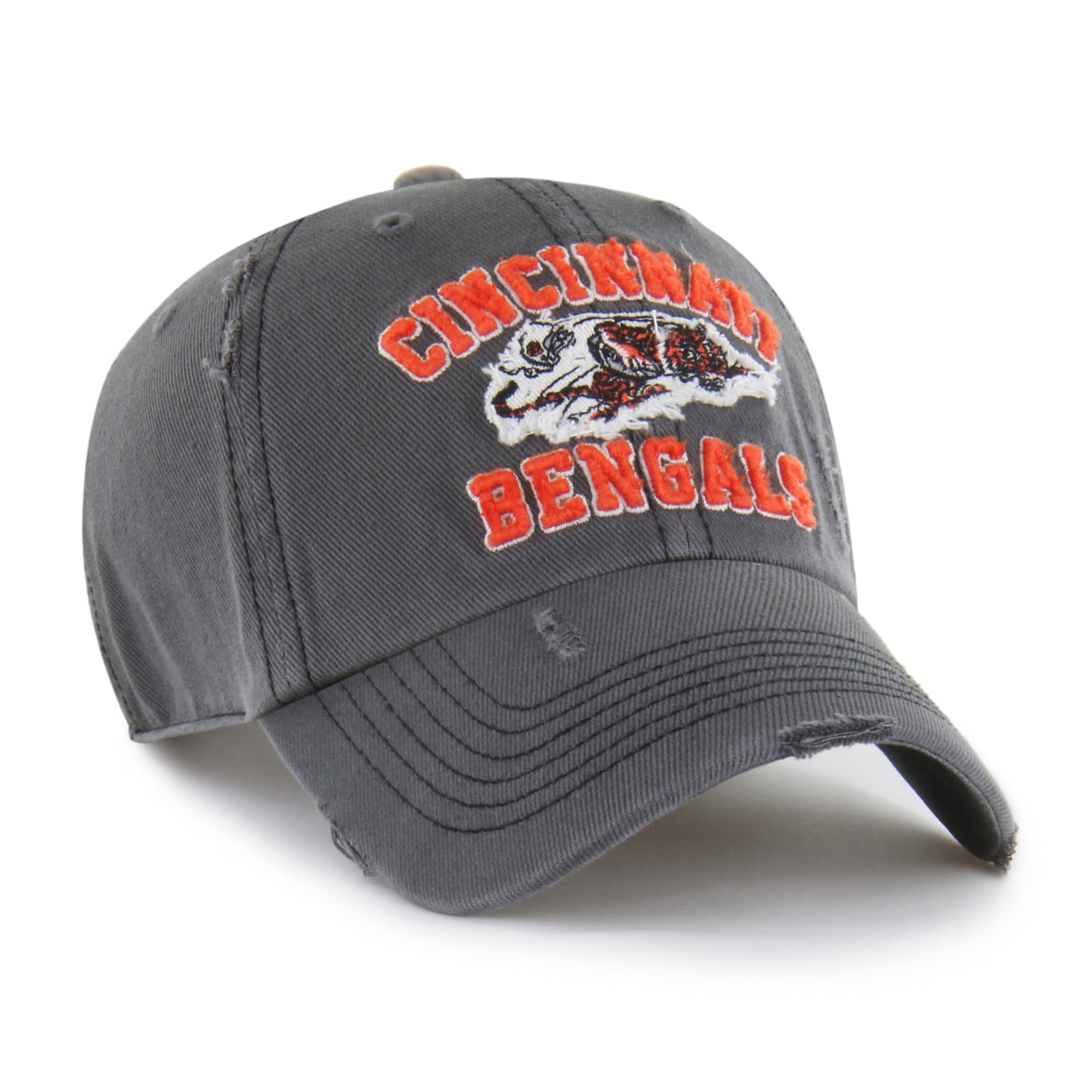 Casquette ajustable Seymoore Clean Up des Bengals de Cincinnati, modèle 47, couleur anthracite, pour homme