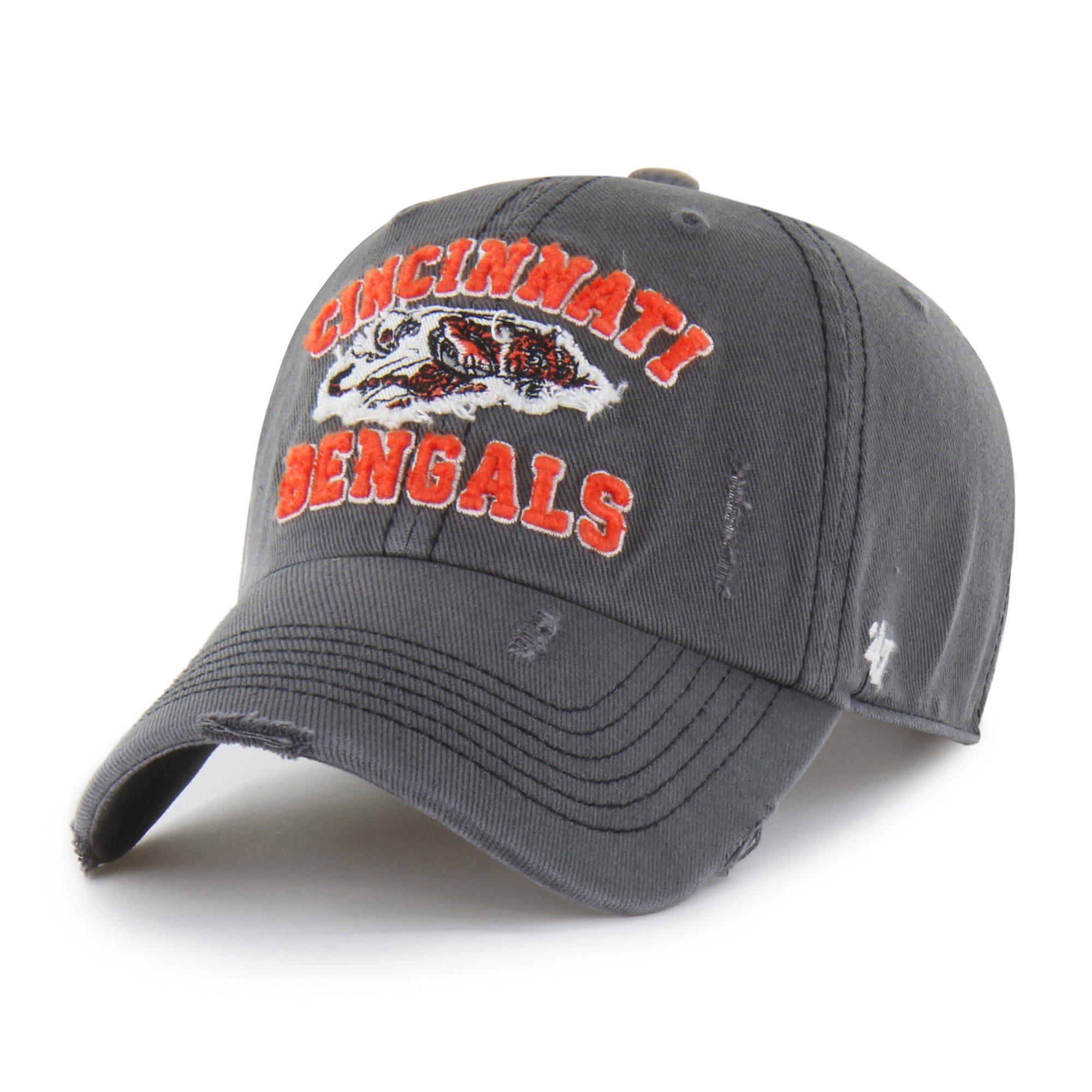 Casquette ajustable Seymoore Clean Up des Bengals de Cincinnati, modèle 47, couleur anthracite, pour homme